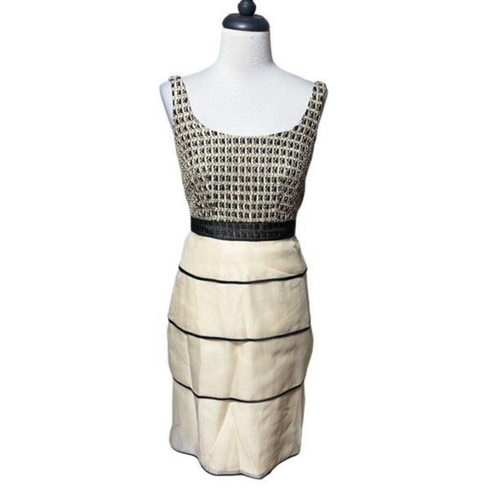 Kay Unger Sleeveless Chiffon Ruffled Cocktail Dress Size 2 Semi Formal